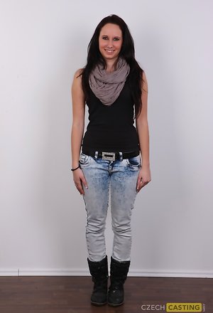 Czech Casting  invite you to explore free pics featuring Adriana exhibit hot shape